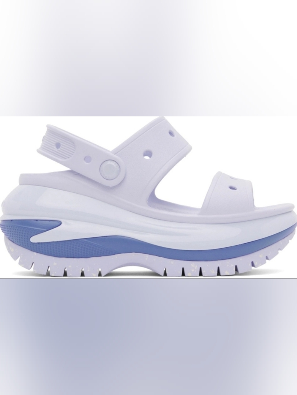 Size 9 - 🆕️ Women's CROCS Blue MEGA CRUSH Platform Sandals